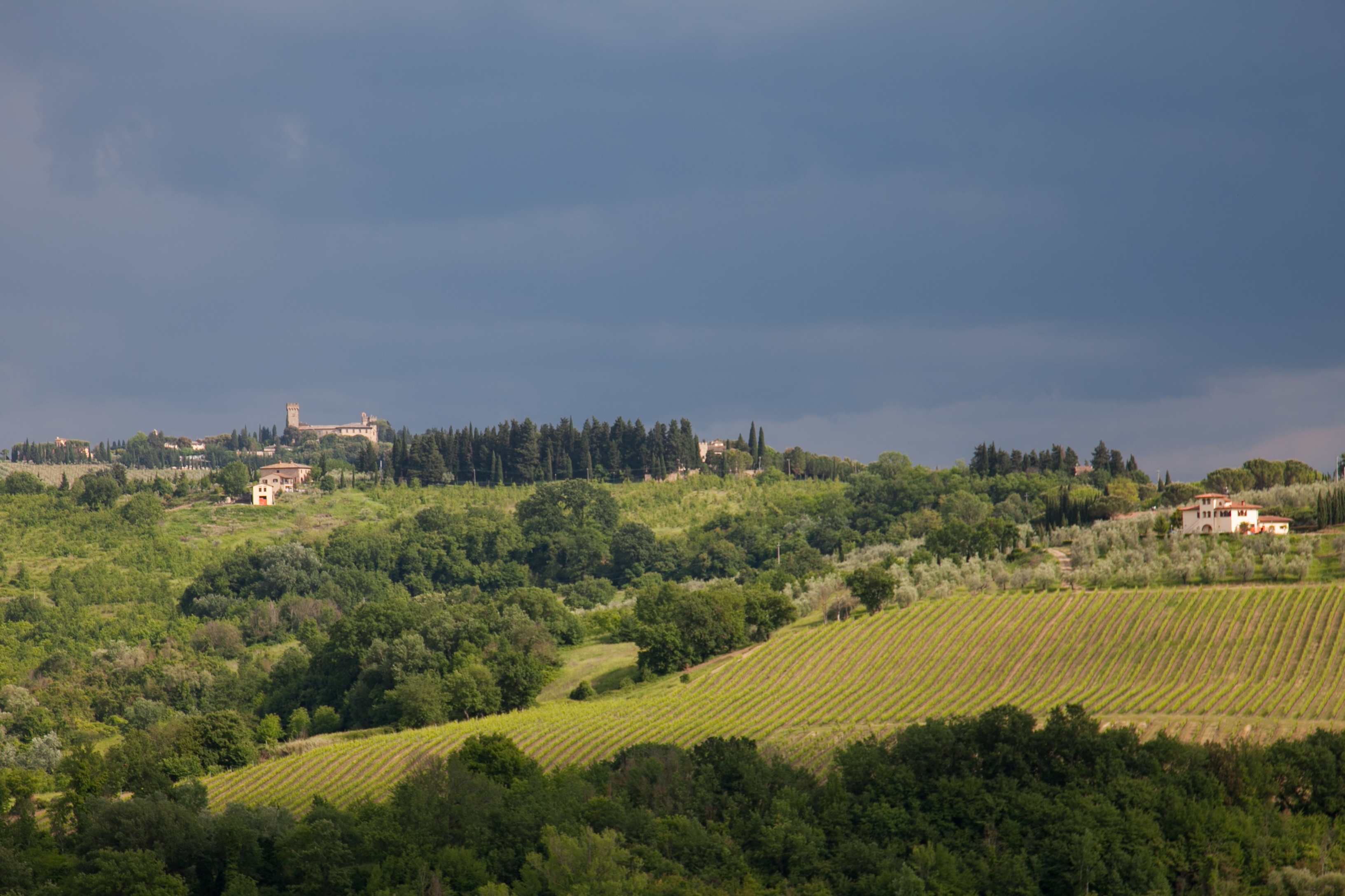 Cielo grigio su Poppiano